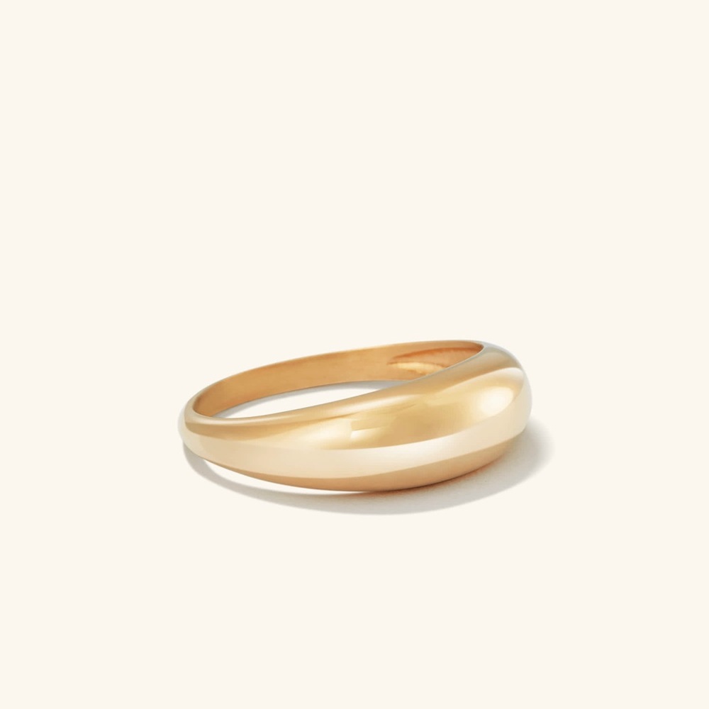 VGUC Mejuri Thin Dome Ring, size 8